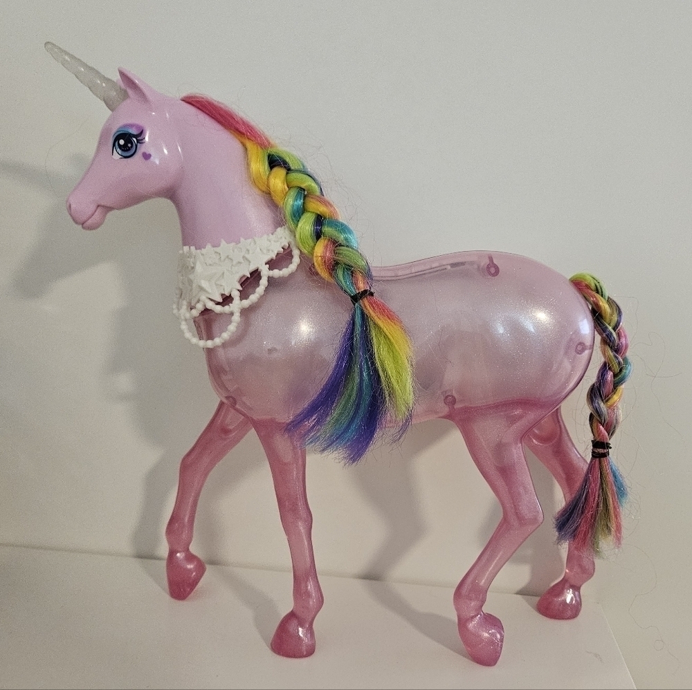 Barbie Dreamtopia Magical Lights Unicorn with Rainbow Mane - Lights & Sound